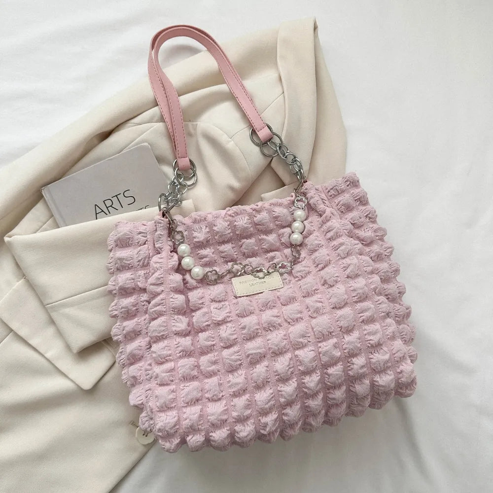 Bubble Textured Tote Bag for Everyday Use