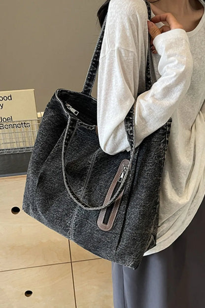 Stylish Medium Denim Tote for Everyday Use