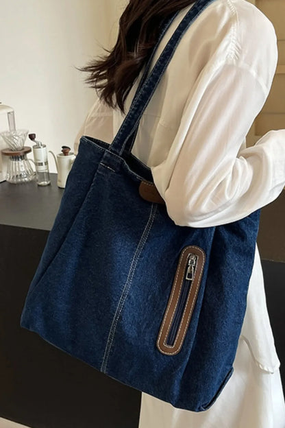 Stylish Medium Denim Tote for Everyday Use