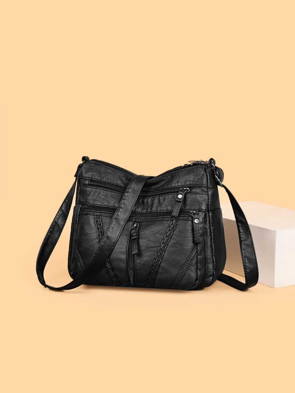 Stylish Adjustable PU Leather Shoulder Bag