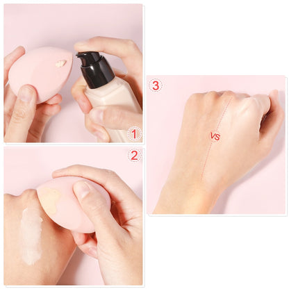 5Pcs Makeup Sponge Blender Set – Professional Beauty Puffs for Flawless Foundation