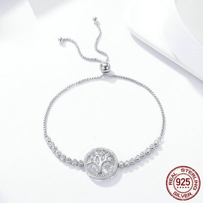 S925 Silver Bracelet - Shining Tree of Life