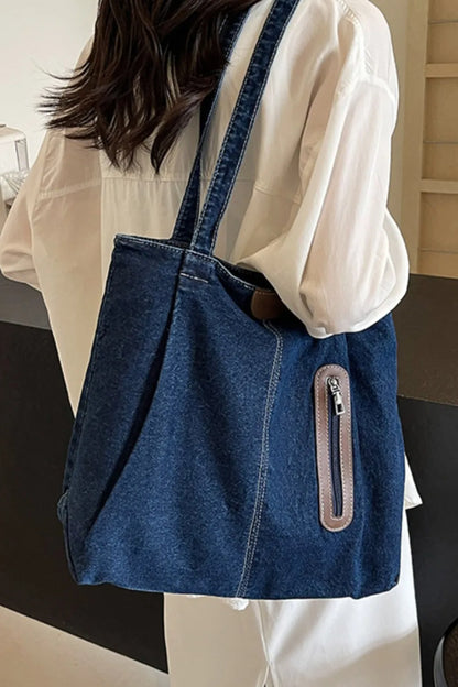 Stylish Medium Denim Tote for Everyday Use
