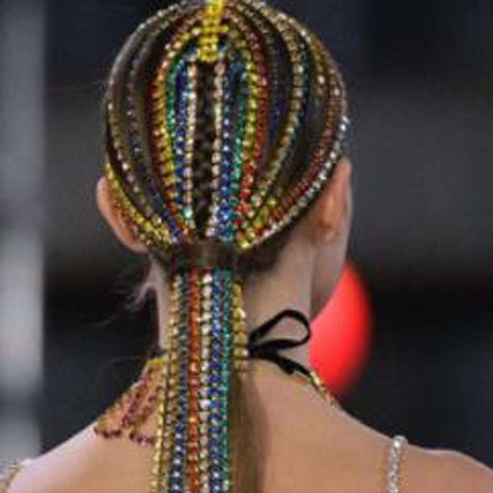 Rhinestone Tassel Headpiece – Ins Style Women’s Hair Accessory ✨