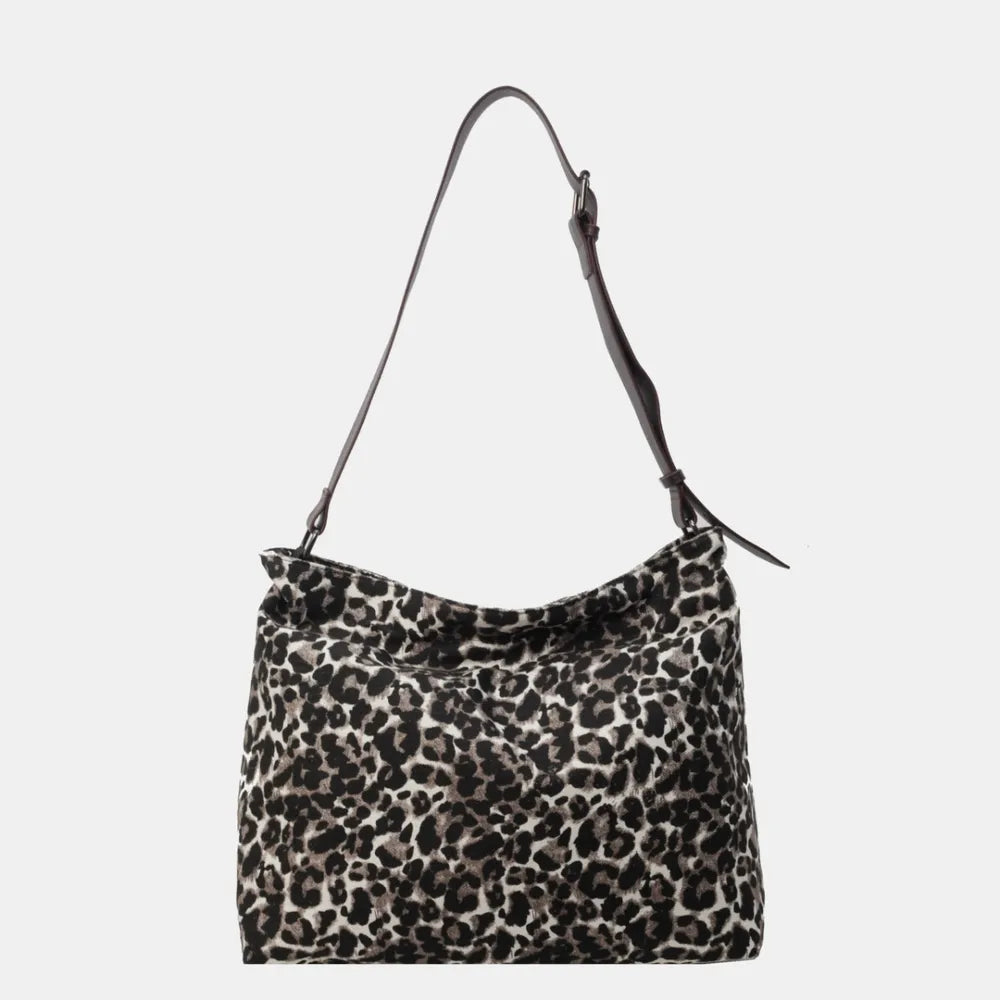 Leopard Print Tote with Adjustable Straps