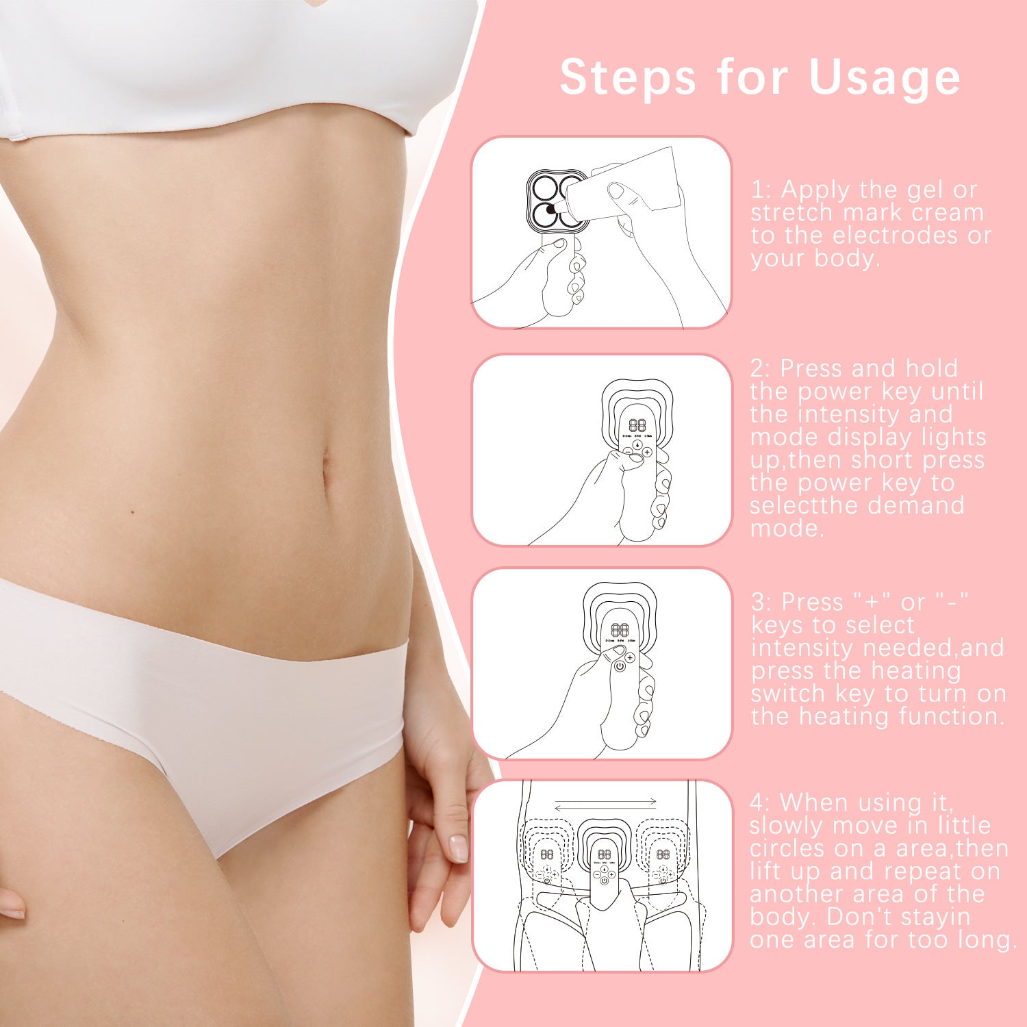 EMS Microcurrent Body Slimming &amp; Hip Lifting Device (2nd Gen RF)