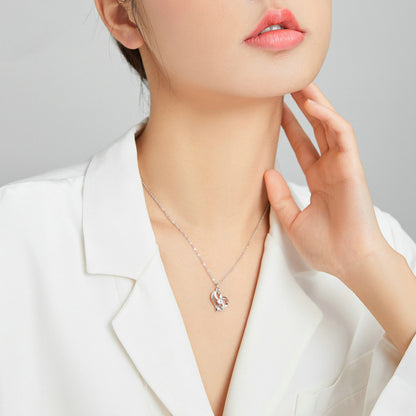 S925 Silver Necklace -  Heart-Shaped Pendant