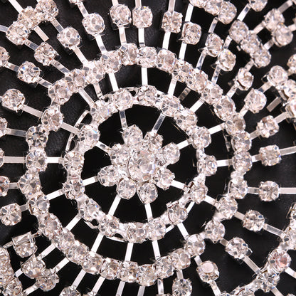 Exaggerated Long Flowing Rhinestone Hair Chain – Nightclub &amp; Stage Performance Headwear ✨