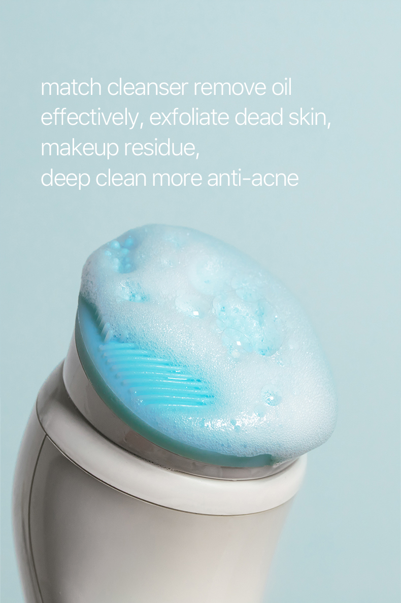 Electric Sonic Facial Cleansing Brush with Iontophoresis (Model F62)