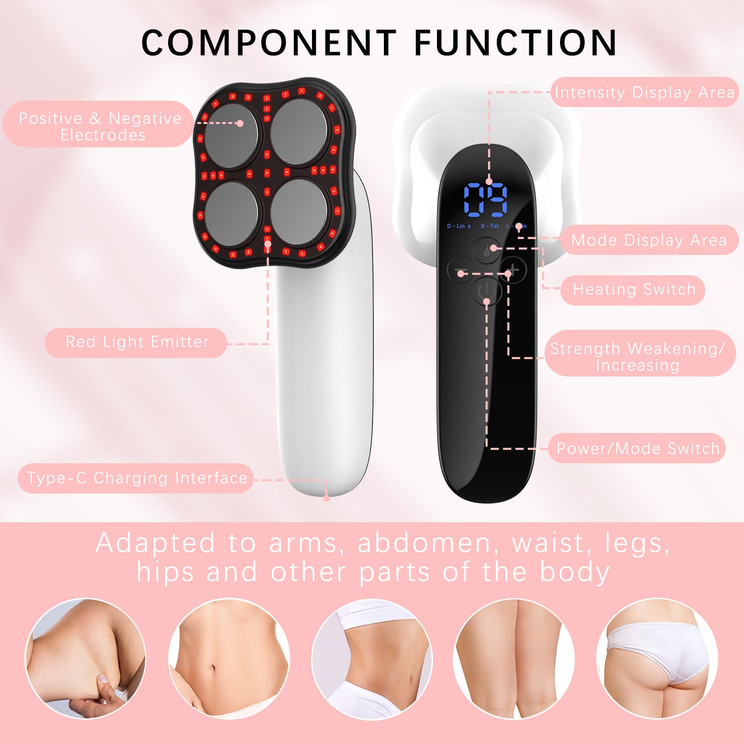 EMS Microcurrent Body Slimming &amp; Hip Lifting Device (2nd Gen RF)