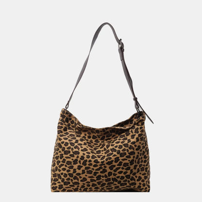 Leopard Print Tote with Adjustable Straps