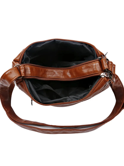 Stylish PU Leather Adjustable Shoulder Bag