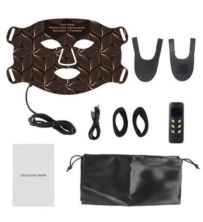 LED Photon Therapy Silicone Facial Mask – 8 Color Spectrum
