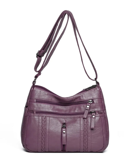 Stylish PU Leather Adjustable Shoulder Bag
