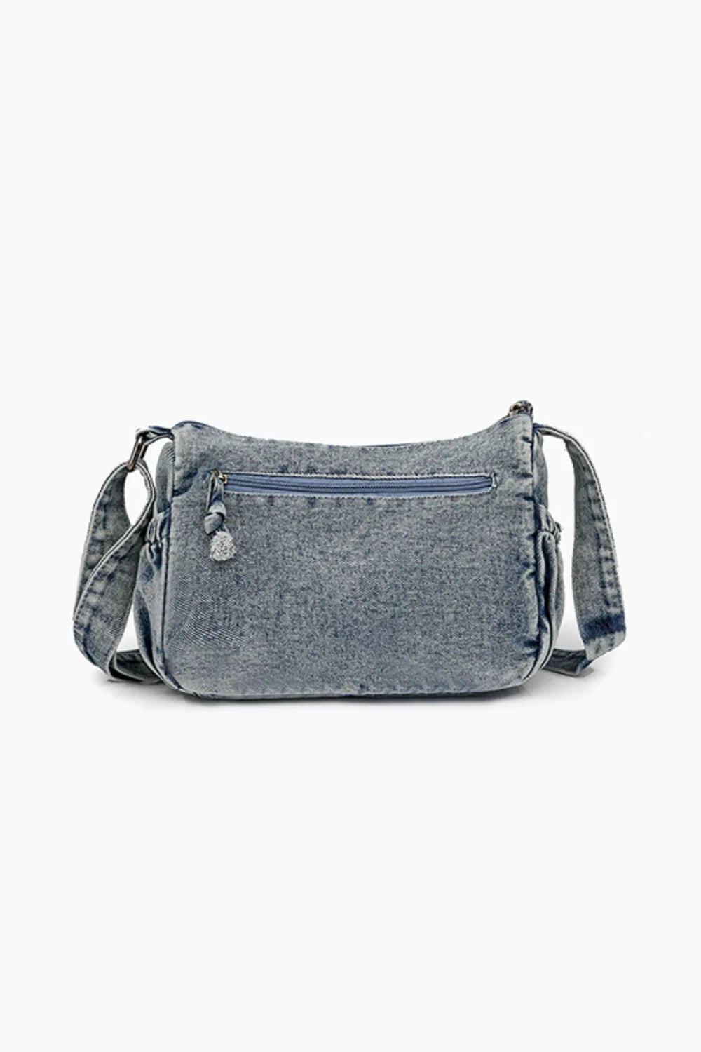 Adjustable Denim Crossbody Bag for Everyday Use
