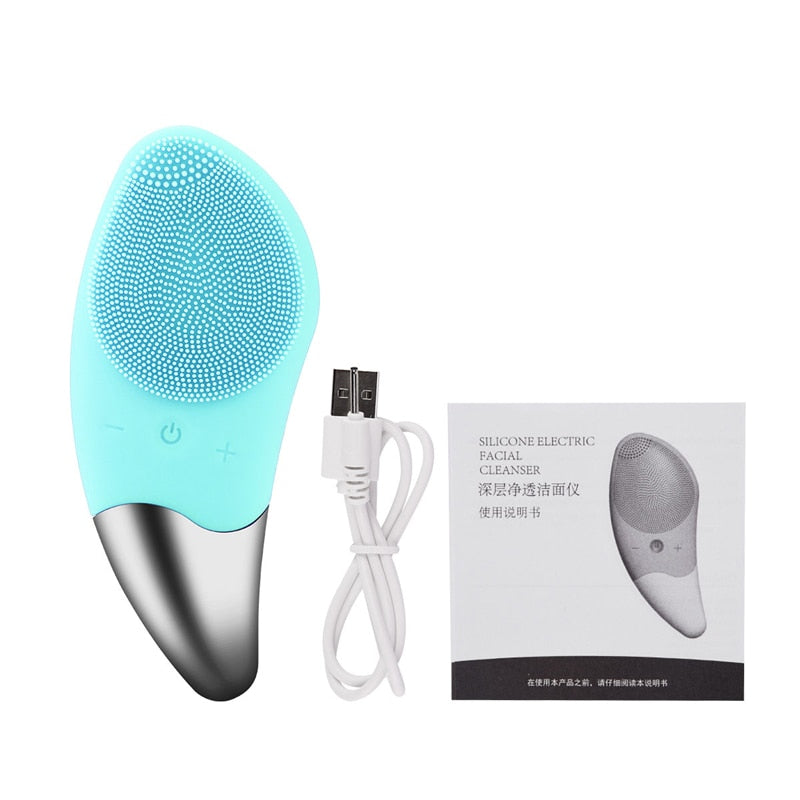 Mini Electric Silicone Facial Cleansing Brush
