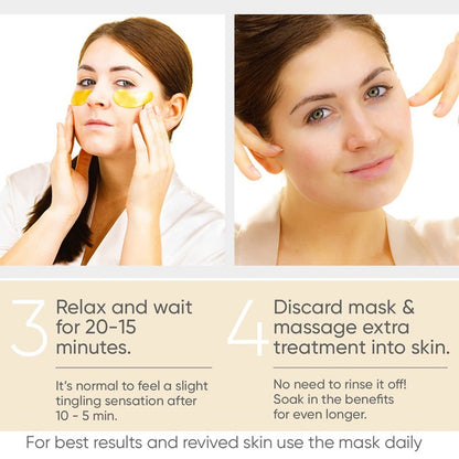 Gold Eye Mask – Anti-Puffiness, Moisturizing &amp; Anti-Aging Patches