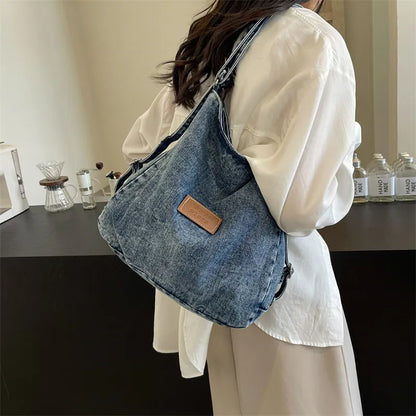 Stylish Adjustable Denim Shoulder Bag
