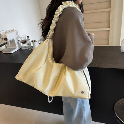 Stylish Ruched Large Tote Bag for Everyday Use