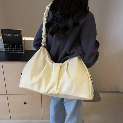 Stylish Ruched Large Tote Bag for Everyday Use