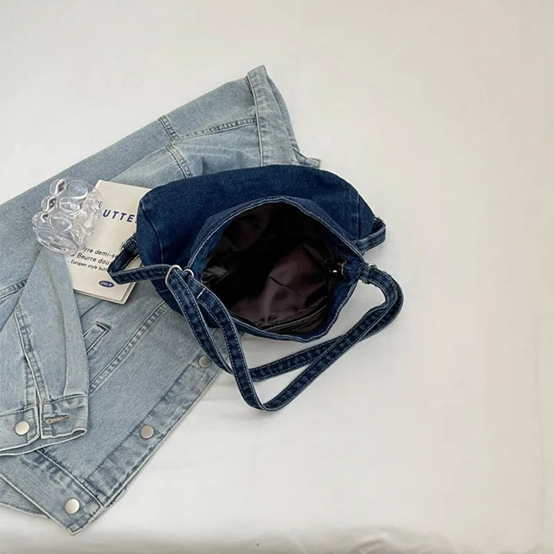 Stylish Adjustable Denim Shoulder Bag