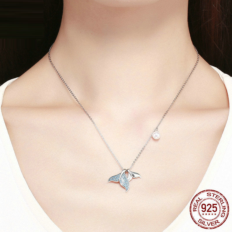 S925 Silver Necklace - Mermaid Tears