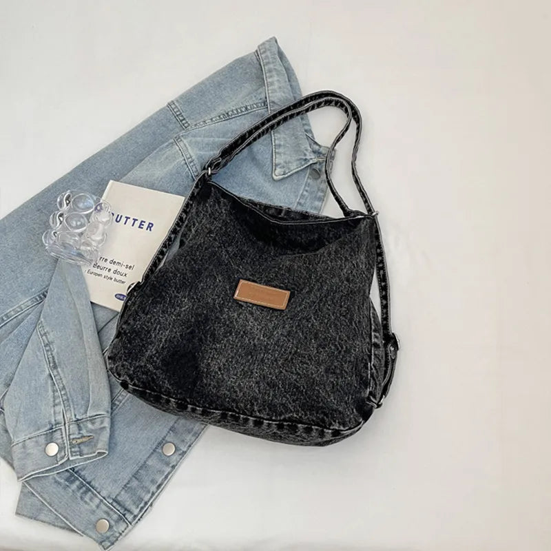 Stylish Adjustable Denim Shoulder Bag