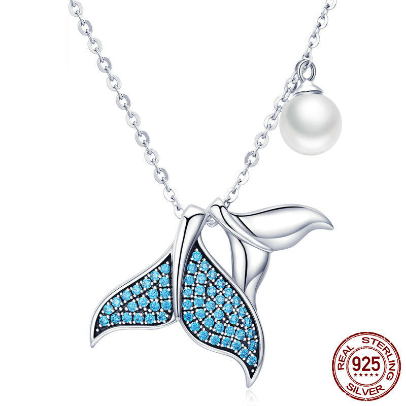 S925 Silver Necklace - Mermaid Tears