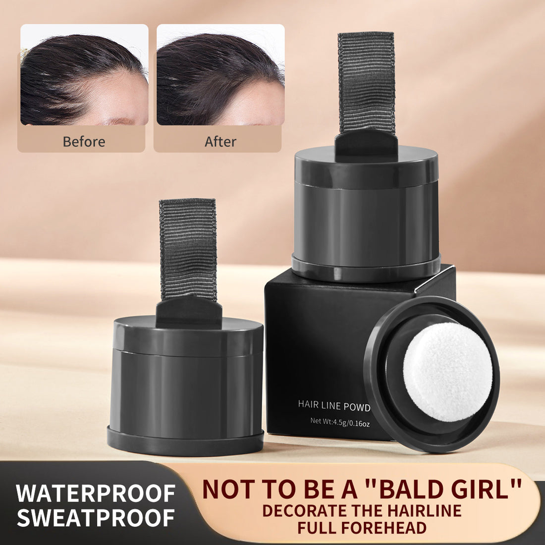 Waterproof Hairline Powder – Natural Contouring &amp; Filling