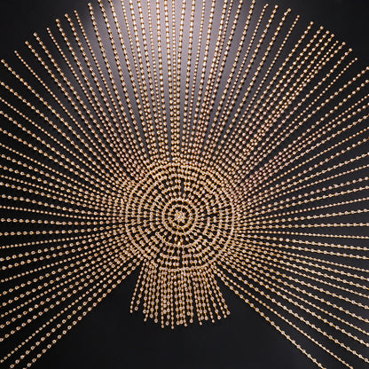 Exaggerated Long Flowing Rhinestone Hair Chain – Nightclub &amp; Stage Performance Headwear ✨