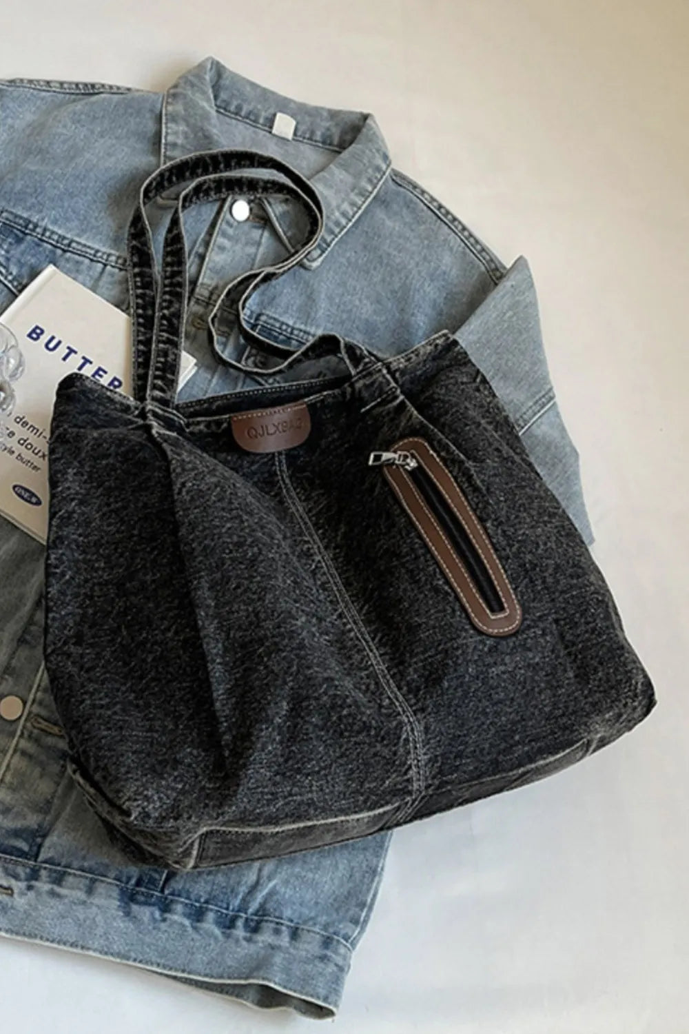 Stylish Medium Denim Tote for Everyday Use