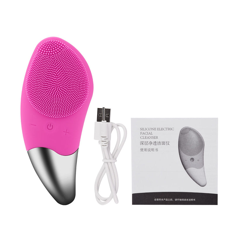 Mini Electric Silicone Facial Cleansing Brush