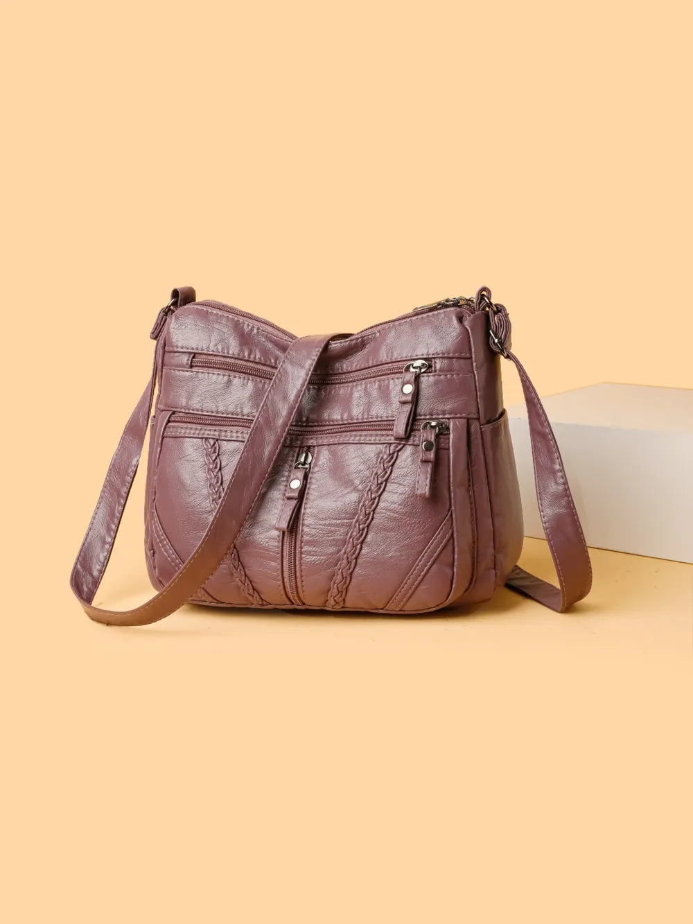 Stylish Adjustable PU Leather Shoulder Bag