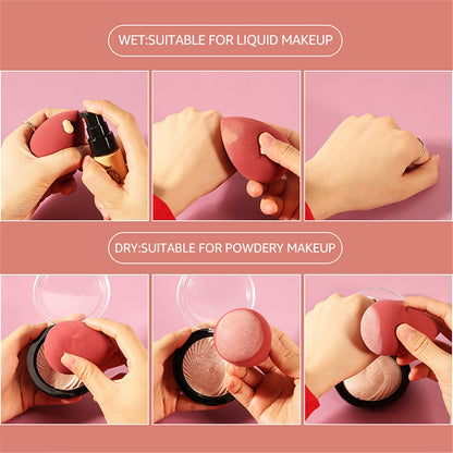 5Pcs Makeup Sponge Blender Set – Professional Beauty Puffs for Flawless Foundation