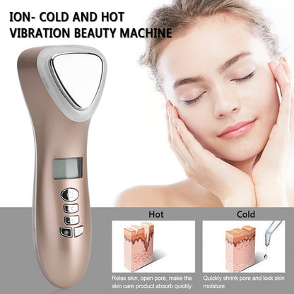 Ultrasonic Cryotherapy &amp; LED Hot-Cold Facial Massager