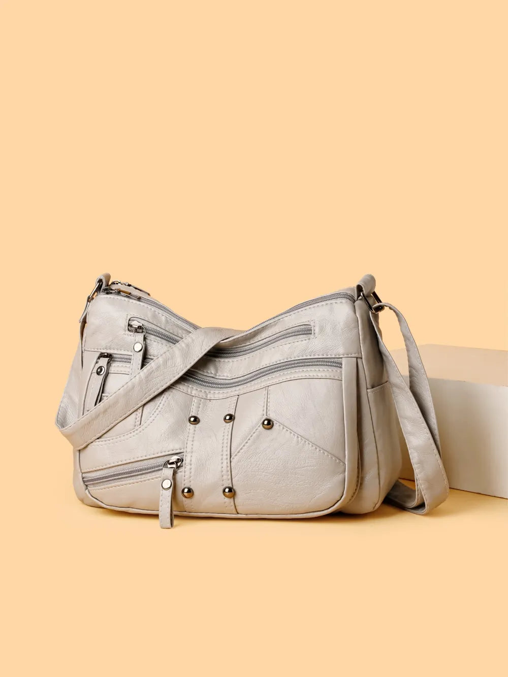 Stylish Adjustable PU Leather Shoulder Bag