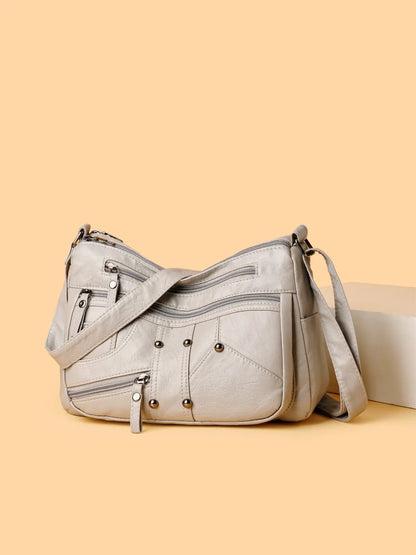 Stylish Adjustable PU Leather Shoulder Bag