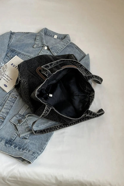 Stylish Medium Denim Tote for Everyday Use