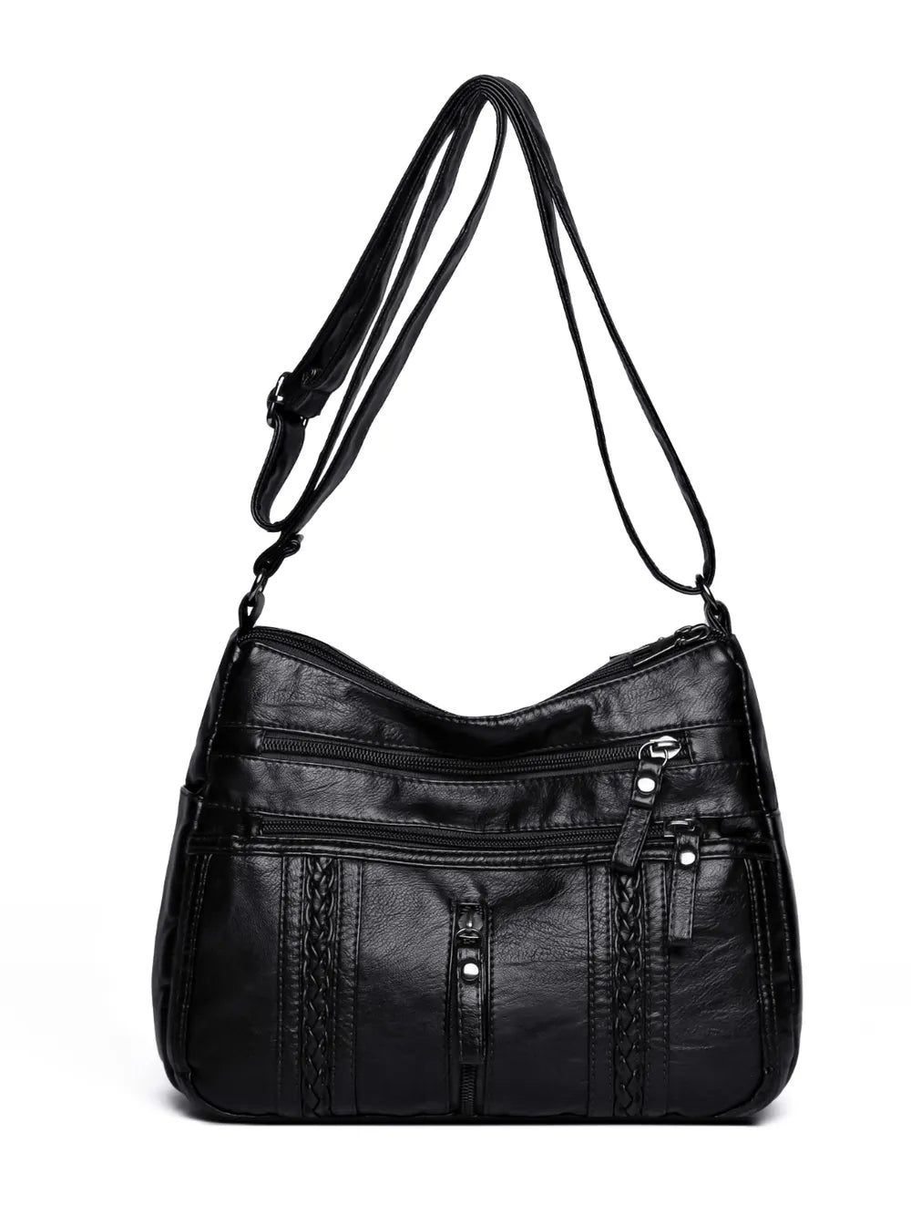 Stylish PU Leather Adjustable Shoulder Bag