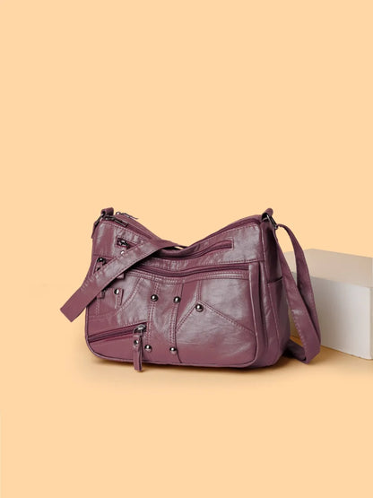 Stylish Adjustable PU Leather Shoulder Bag