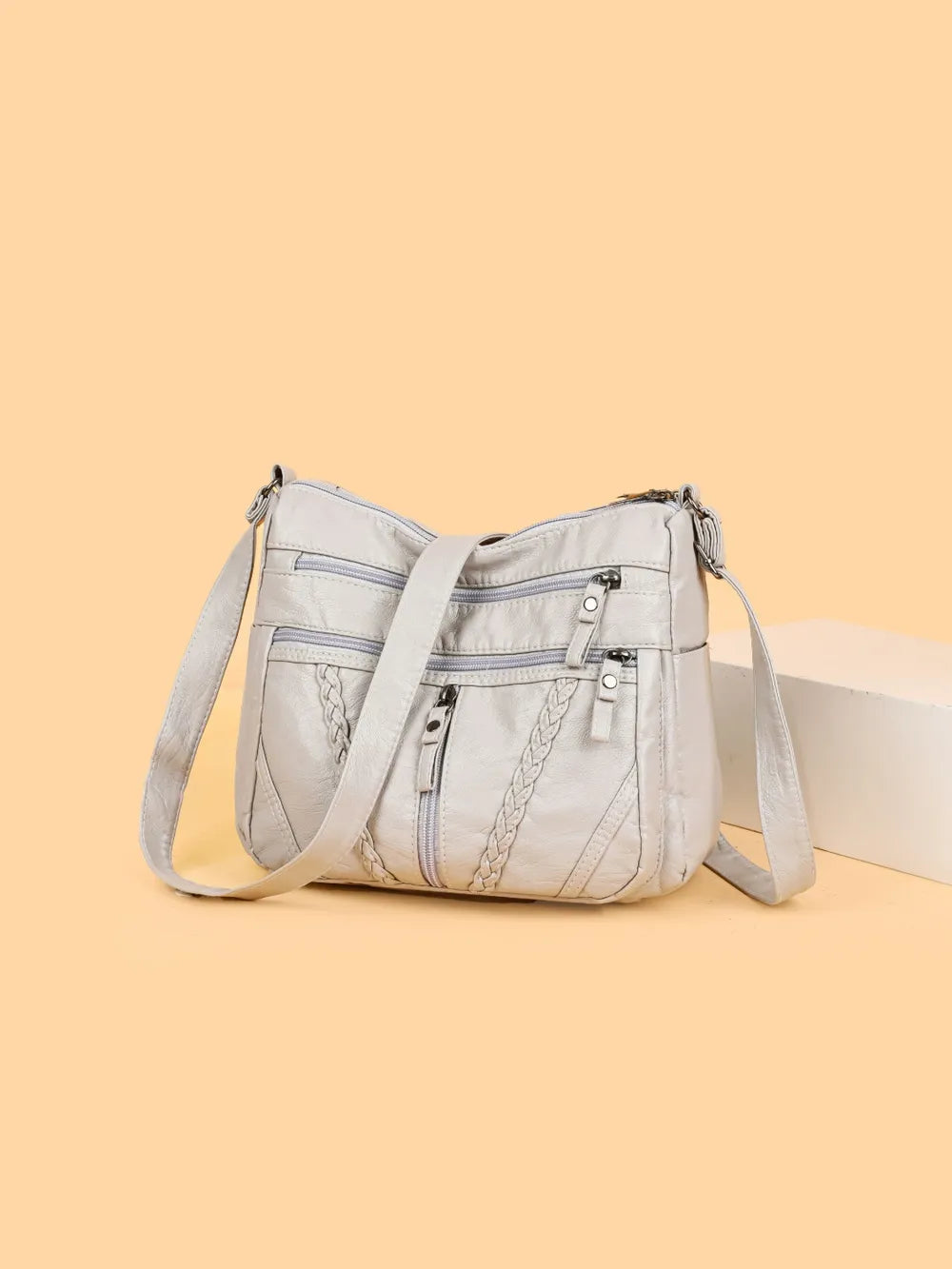 Stylish Adjustable PU Leather Shoulder Bag