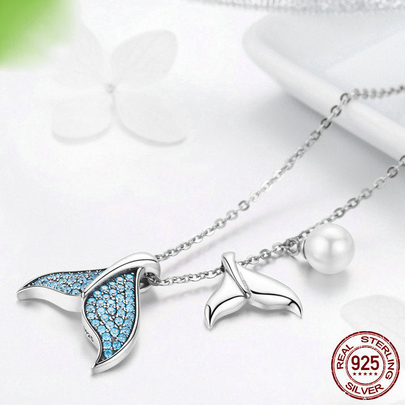 S925 Silver Necklace - Mermaid Tears