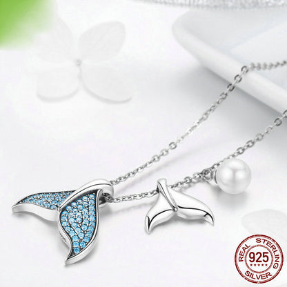 S925 Silver Necklace - Mermaid Tears