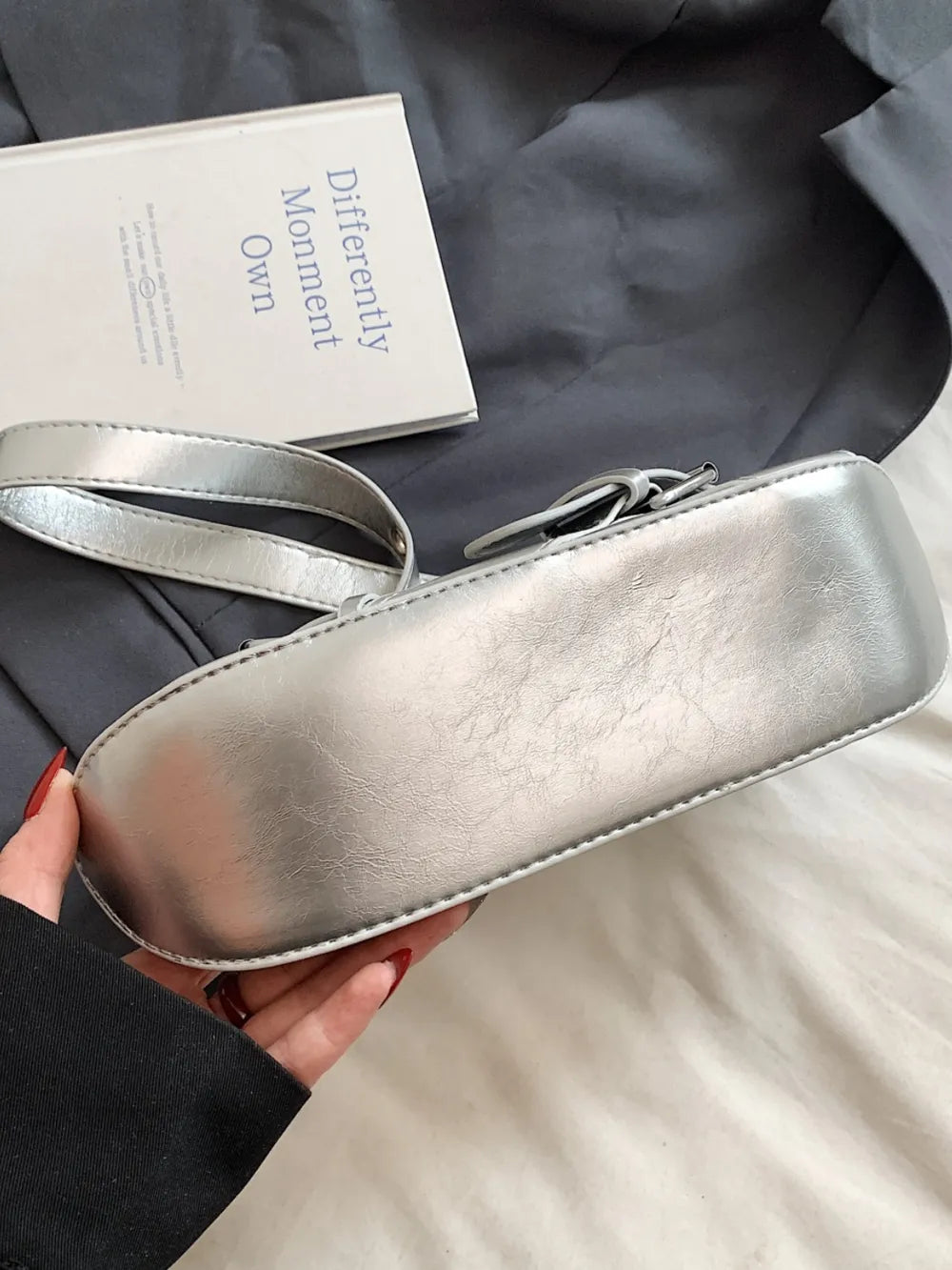 Chic PU Leather Buckle Shoulder Bag
