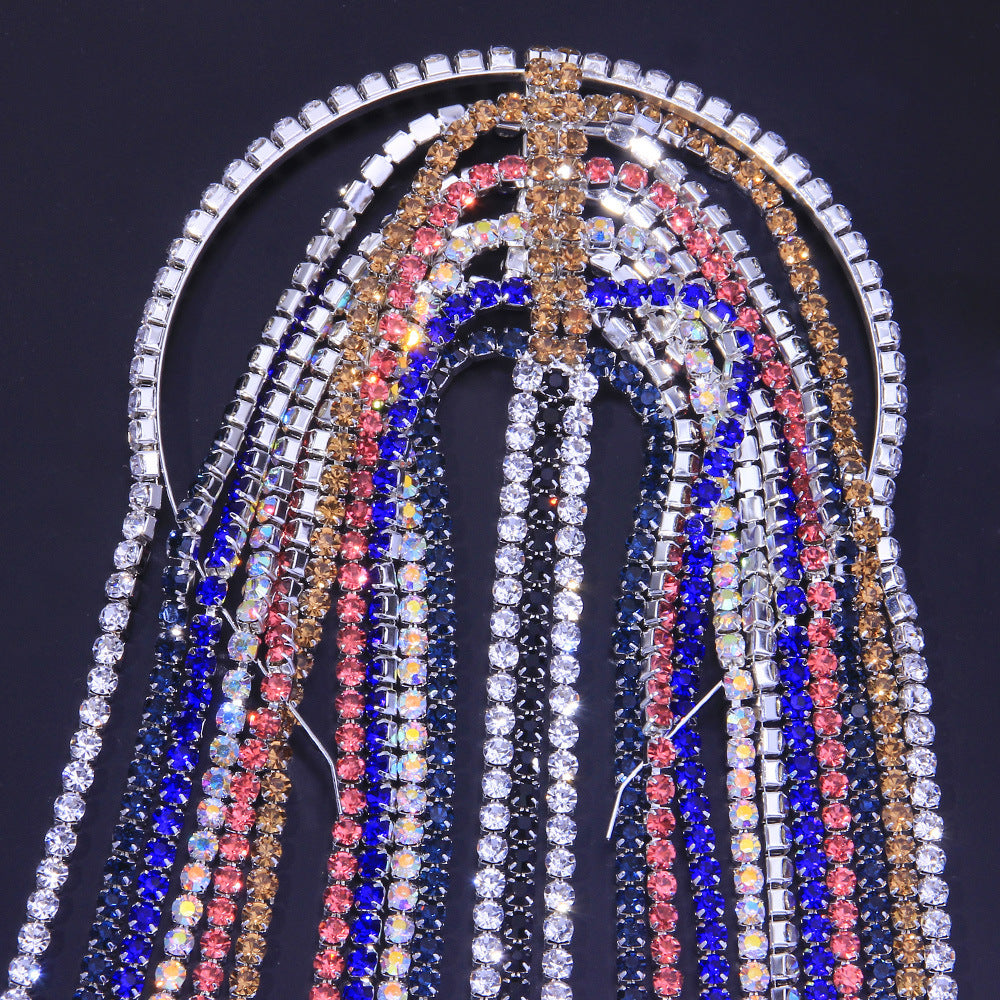 Rhinestone Tassel Headpiece – Ins Style Women’s Hair Accessory ✨