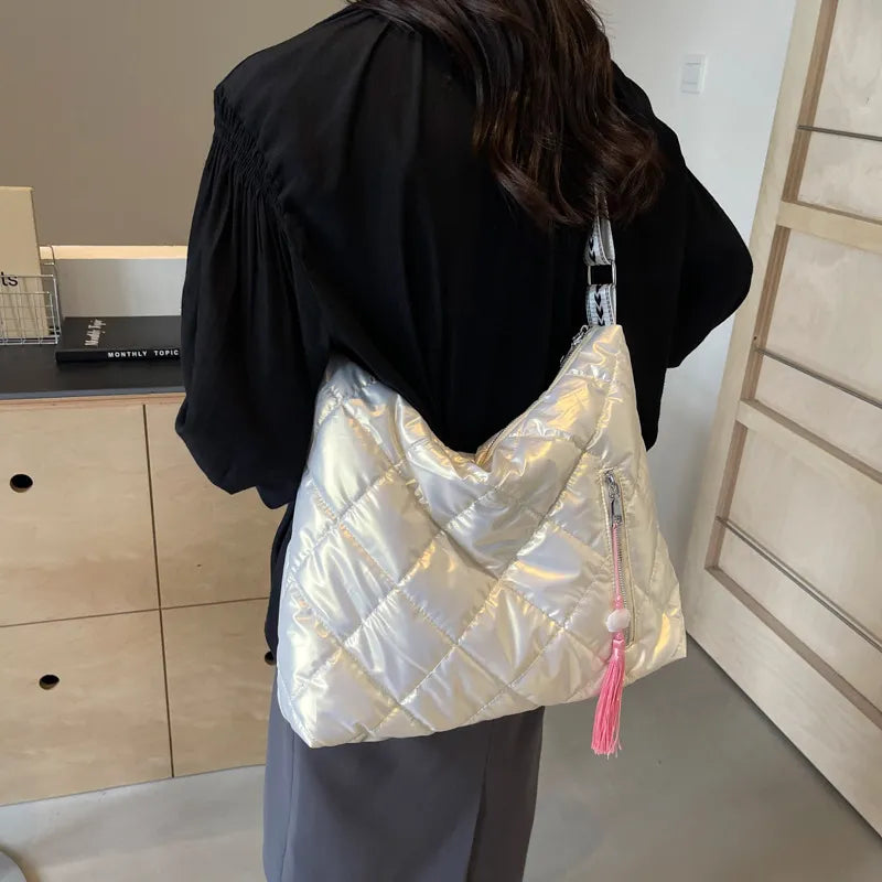 Quilted Nylon Travel Bag for Easy Adventures