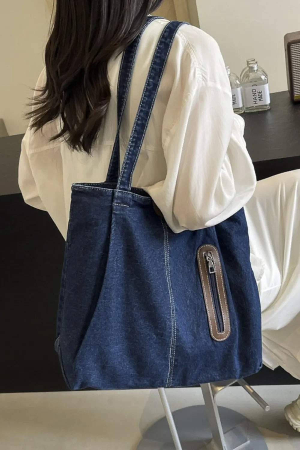 Stylish Medium Denim Tote for Everyday Use