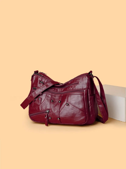 Stylish Adjustable PU Leather Shoulder Bag