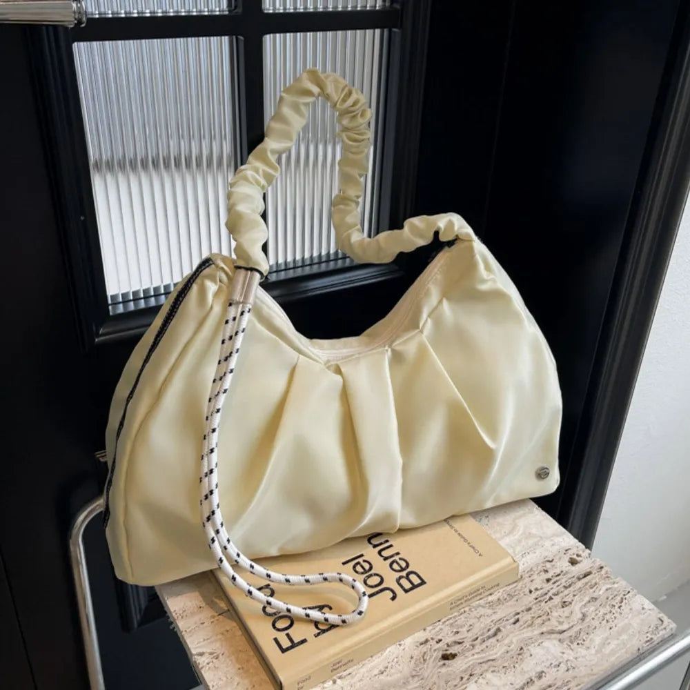 Stylish Ruched Large Tote Bag for Everyday Use