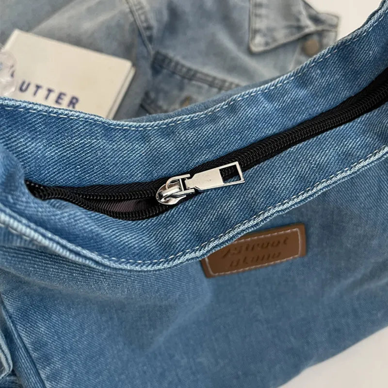 Stylish Adjustable Denim Shoulder Bag